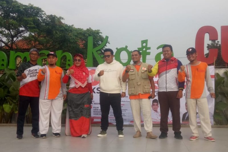 Rangkaian Kegiatan Hut Ri Ke 77 Senam Akbar Dan Lomba Senam Go Pks Di Alun Alun Taman Kota 8133